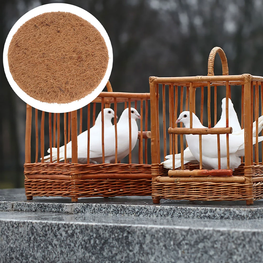 10pcs Nesting Mats Parrots Breeds Nests Nest Mats Coconut Fiber Natural Mat Pigeon Nesting Mat Flowerpot Mat Pet Nesting Tools - Image 5