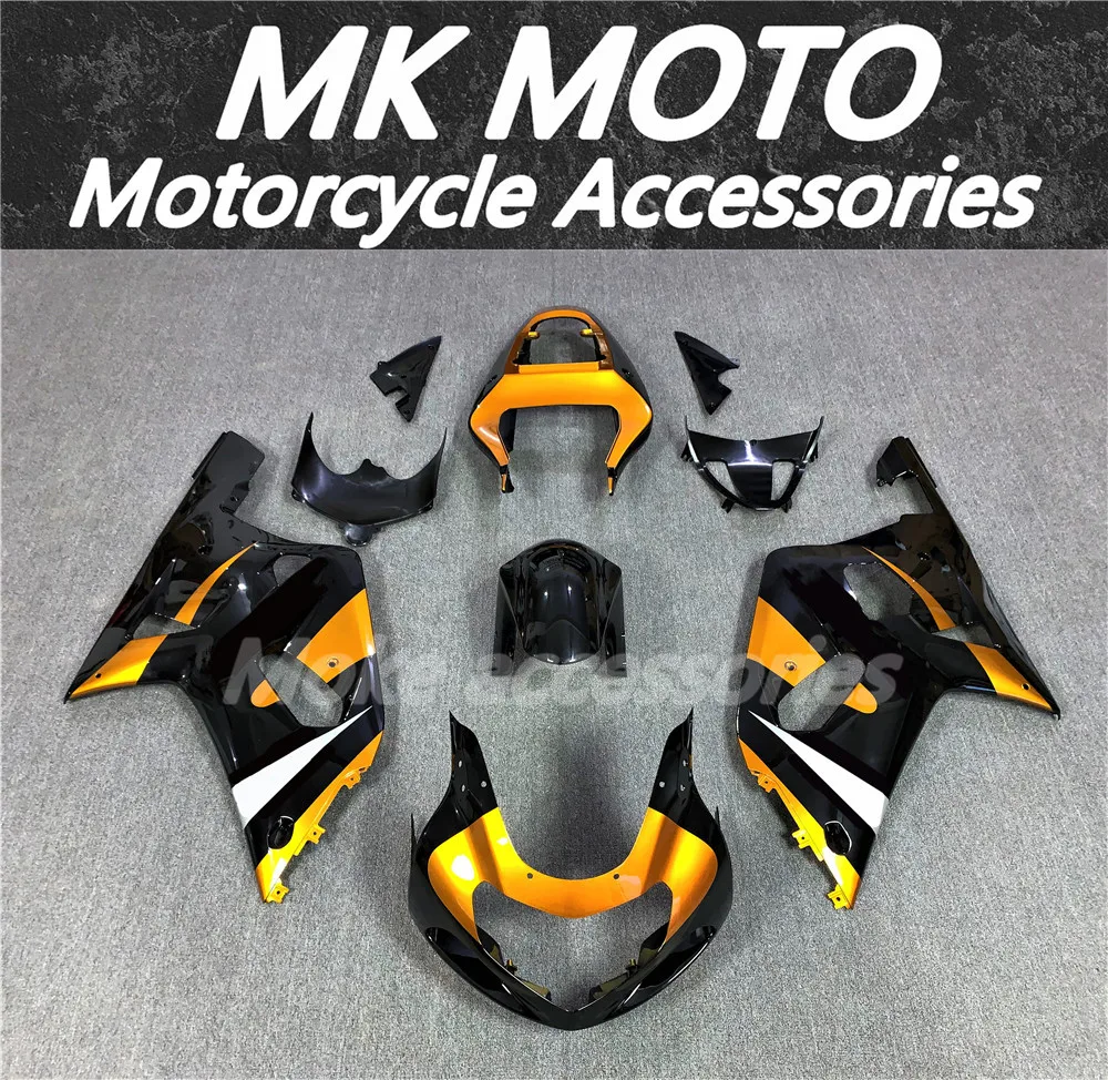 

Motorcycle Fairings Kit Fit For gsxr600/750 2001 2002 2003 Bodywork Set High Quality ABS Injection NEW Black Glod
