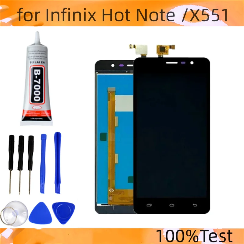 

TFT ЖК-экран с дигитайзером, полностью собранный для Infinix Hot Note X551, аксессуары для фотографий