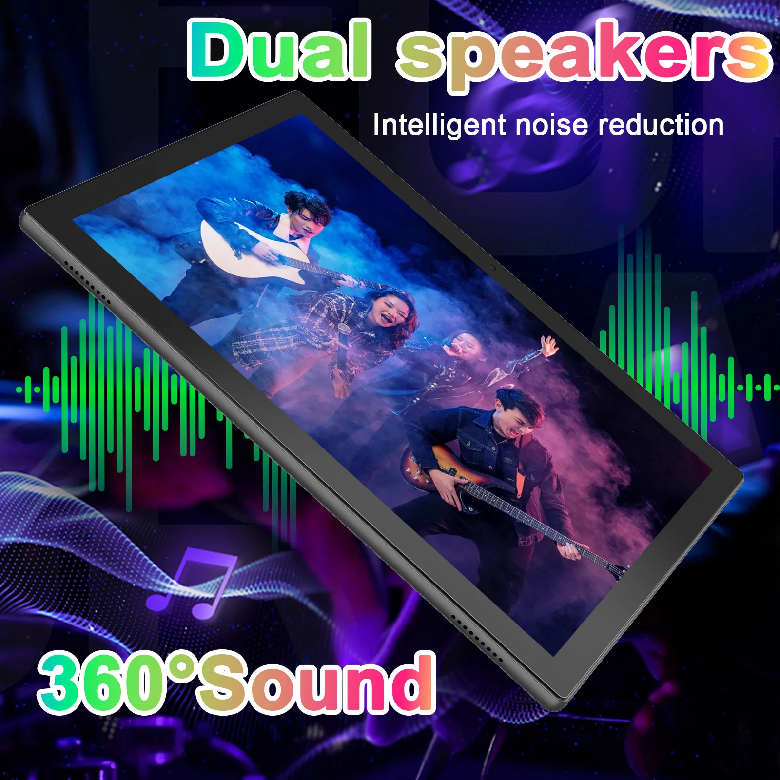 Android 13 Tablet 10 inch Tablets, 4+6GB RAM 64GB ROM 1TB Expand, MTK8768 Octa-Core Processor, 1280x800 IPS 5