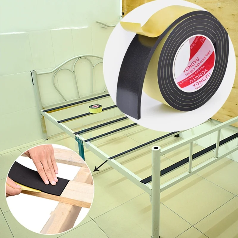 Door seal strip sealing strip tape window seal strip sealing tape rubber seal strip rubber door weatherstripping door weatherstripping sealing strip waterproof tape Strong Adhesion Black EVA Foam Sponge Rubber Strip Tape Waterproof Single Sided Adhesive Anti-collision Window Door Seal Strip