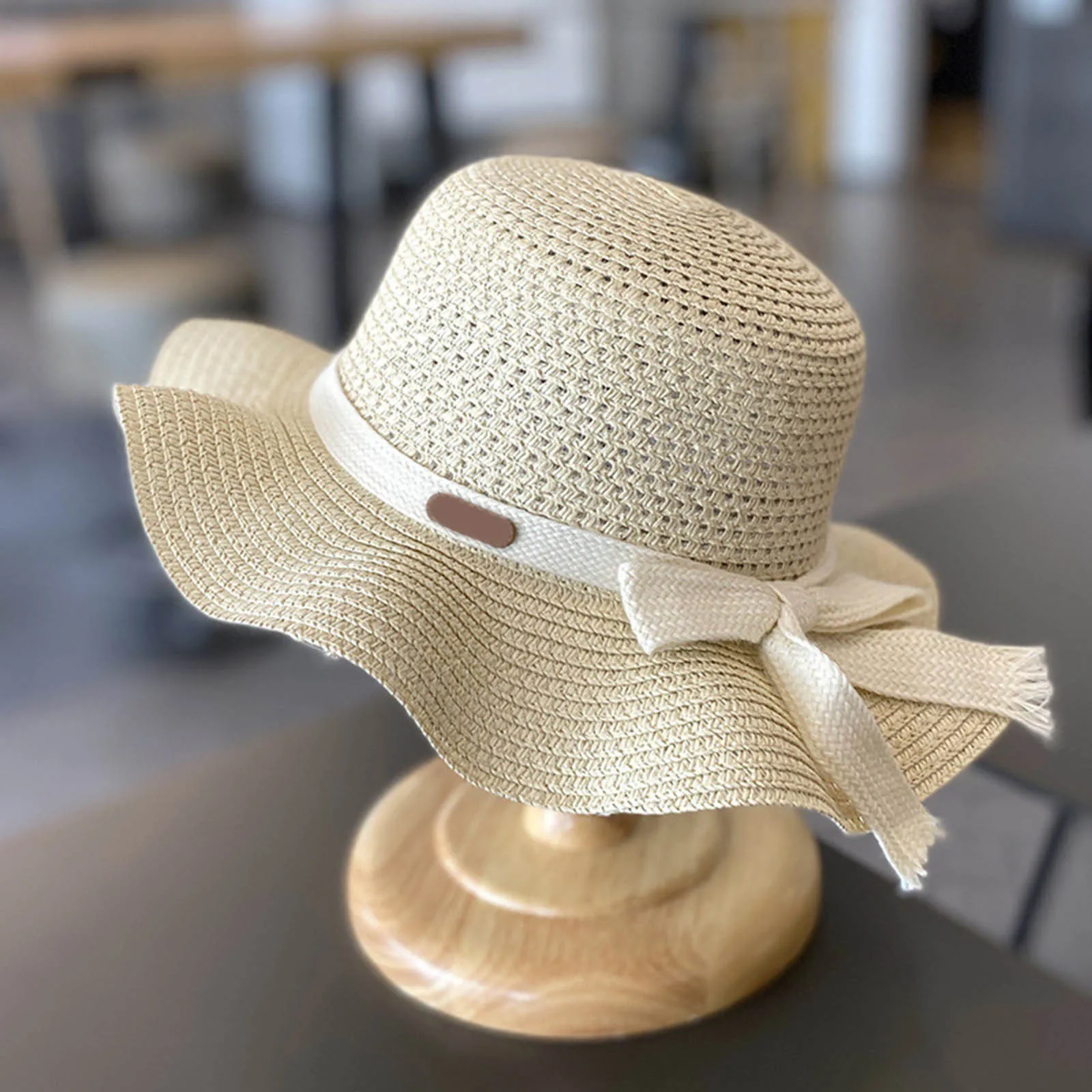 Children's Girls Sunscreen Hat Summer Bow Sun Hat Straw Braided Beach Sun Girls And Gloves Boys Hats And Caps