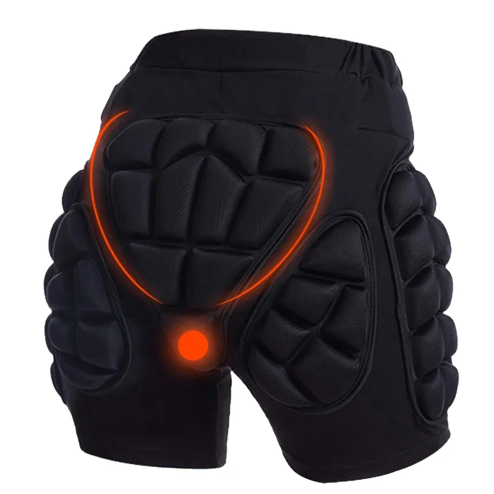 3D Protective Skating Padded Pants Skate Snowboard Sports Hip Padded Shorts Pants Protector Ski Hip Knee Protector