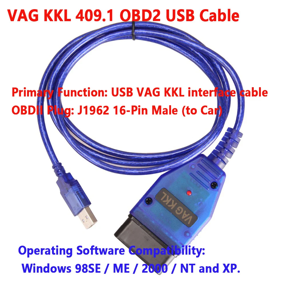 For Vag Kkl 409.1 Scanner Tool Vag409 With Ftdi Ft232rl Chip Obd2 Usb ...