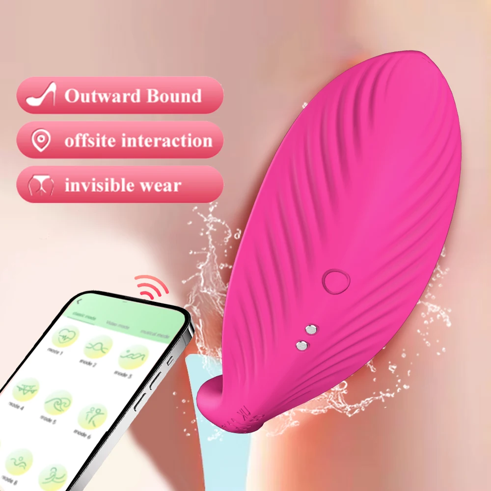 Clitoris Vibrator Wireless Bluetooth for Women APP Control Wearable Clitoris Stimulator Female Masturbator Sex Toys for Adults