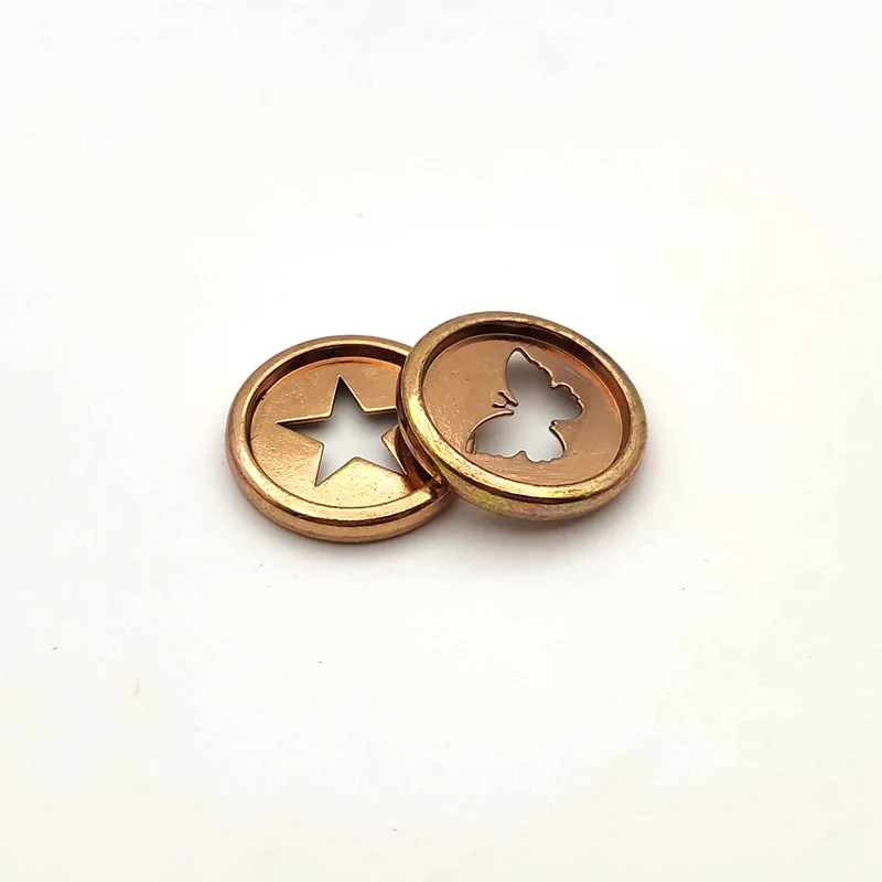 10Pcs Metal Binding Discs 32mm Mushroom Hole Loose-leaf Notebook Buckle Accessories Alloy Binding Ring Journal Diary Binder Disc