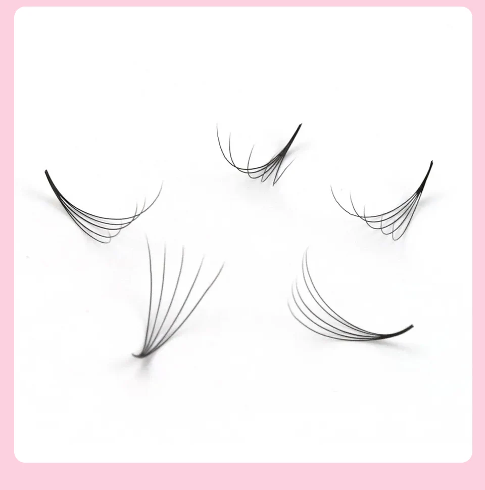 100/300/500 Fächer, lose Fächer-Wimpernverlängerungen, 3D bis 20D, spitze Basis, vorgefertigte Volumenfächer, scharfer Stiel, professioneller Wimpernlieferant – Detail 25