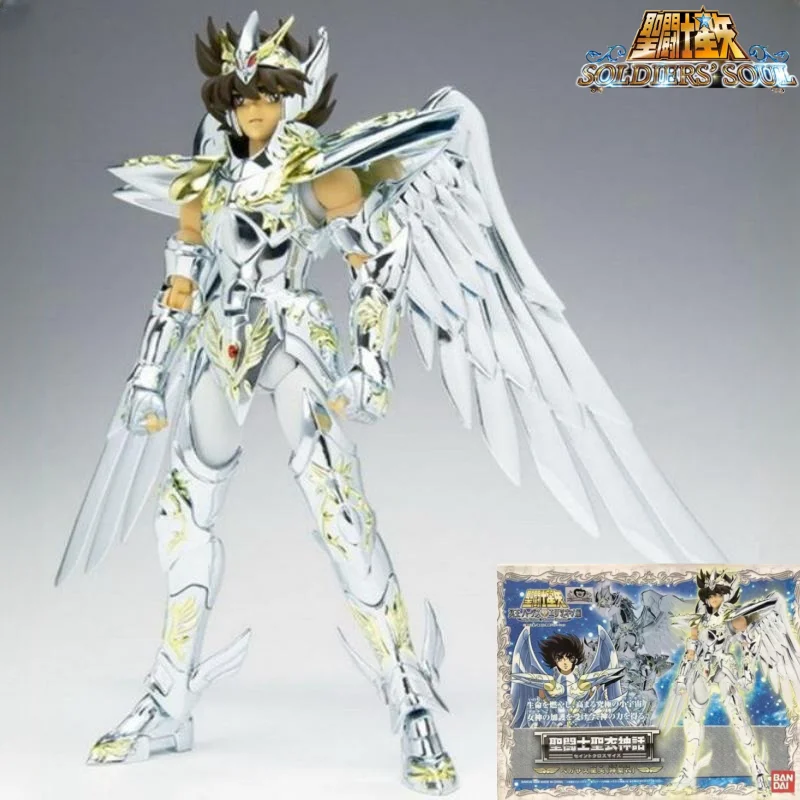 

Оригинальные тканевые фигурки Bandai Saint Cloth Myth God Saint Pegasus Seiya, иммортный цвет, цвет детской одежды, аниме, коллекционные фигурки, модели, игрушки