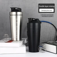 Stainless Steel Protein Shaker Cup Portable Fitness Sports Mug Nutrition Shakers Cup Water Bottles Water Cup Portable Shakers 4