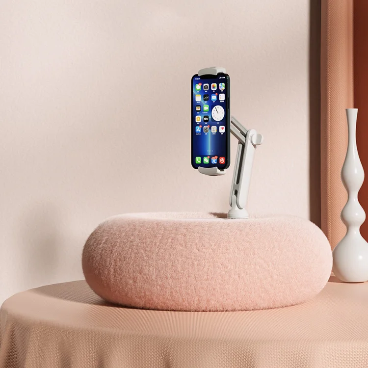 Suporte para Tablet em Tecido Macio Altura Ajustável Lavável Celular Ipad para Assistir Vídeo na Cama Sofá Lap - Imagem 4