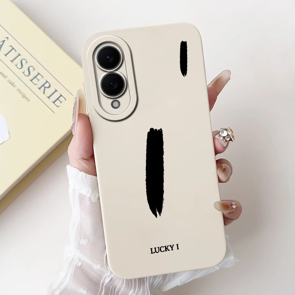 Luxury Crown & Floral Painted Silicone Phone Case - Simple Fashion Letters Design