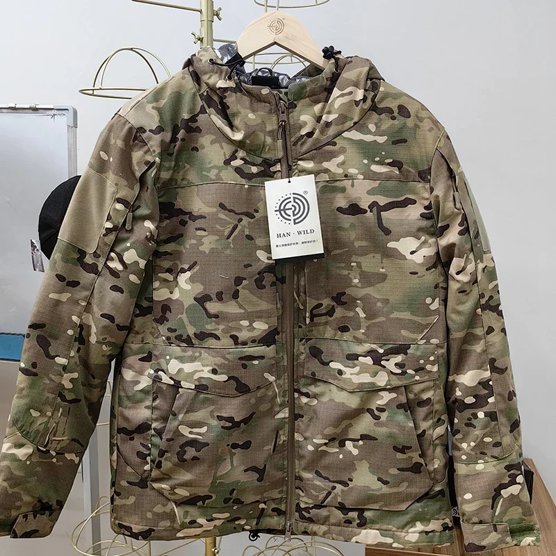 Men Tactical Shirts Tactical Jacket Men Winter Heat Reflective Jackets Warm Thickening Windbreaker Windproof Hunting Airsoft Hiking Combat Coats