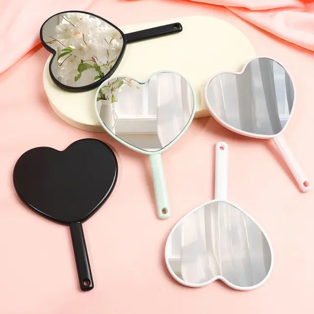 Miroir de maquillage de style Sweet Girl, mode, amour, déterminer, adapté au transport, mignon 1
