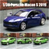 1/36 Porsche Macan SUV Toy Car Model For Children 5'' RMZ CiTY Diecast Sport Miniature Pull Back Collection Gift For Kid Boy 1