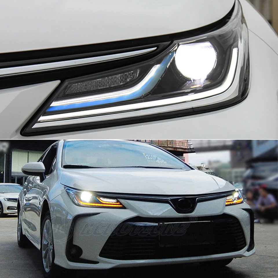 Right Passenger Side LED Headlight Assembly For 2020-2022 Toyota Corolla LE/XLE Sedan