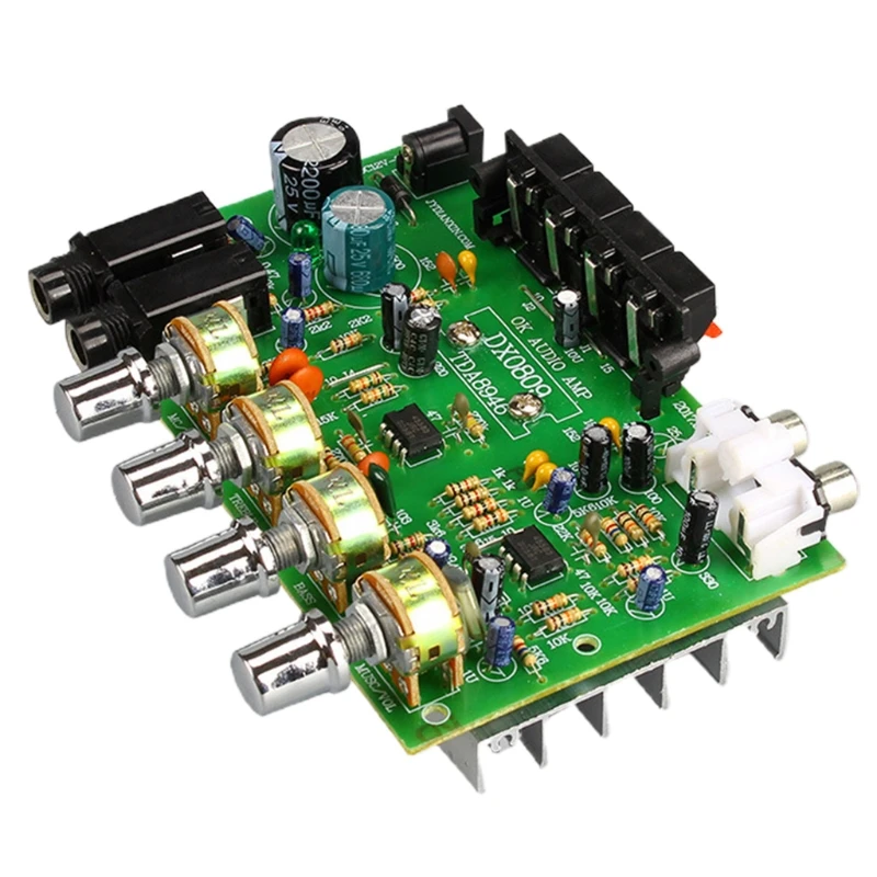 

573A DC12V2A DIY DX-0809 Amplifier Board 40W+40W Channel Stereo Amplificador