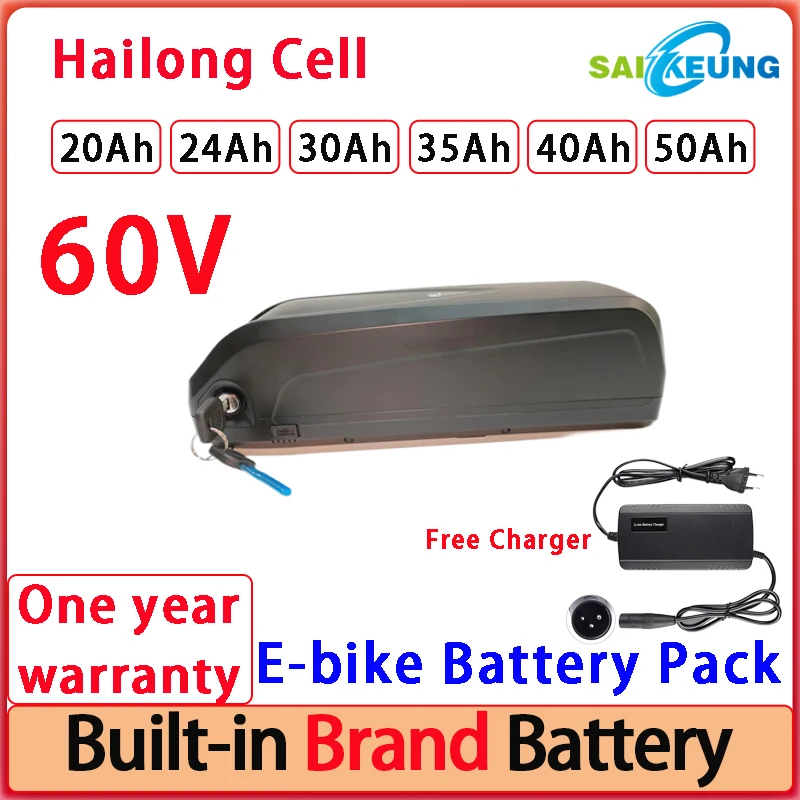 

60V lithium battery 60V 50ah Bafang 500w-2000W 60V e bike battery 40ah 20ah 35ah electric bike battery 60V 30ah battery pack