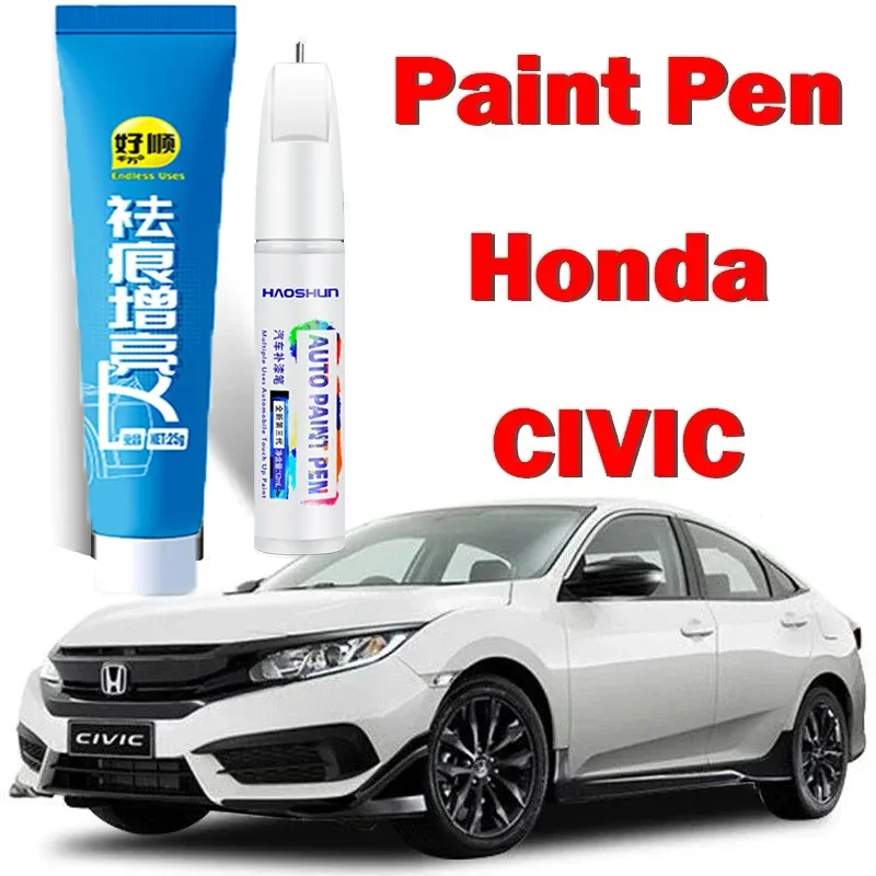 Paint Pen for Scratch Suitable for the Tenth Generation Civic Touch-up Pen Crystal Brilliant White Dark Gold Blue Honda CIVIC