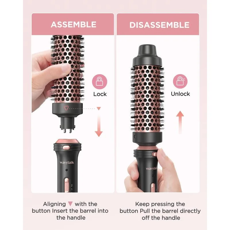 Hair Curler Wavytalk 5 in 1 Curling Wand Set Thermal Brush hair curler hair tools
