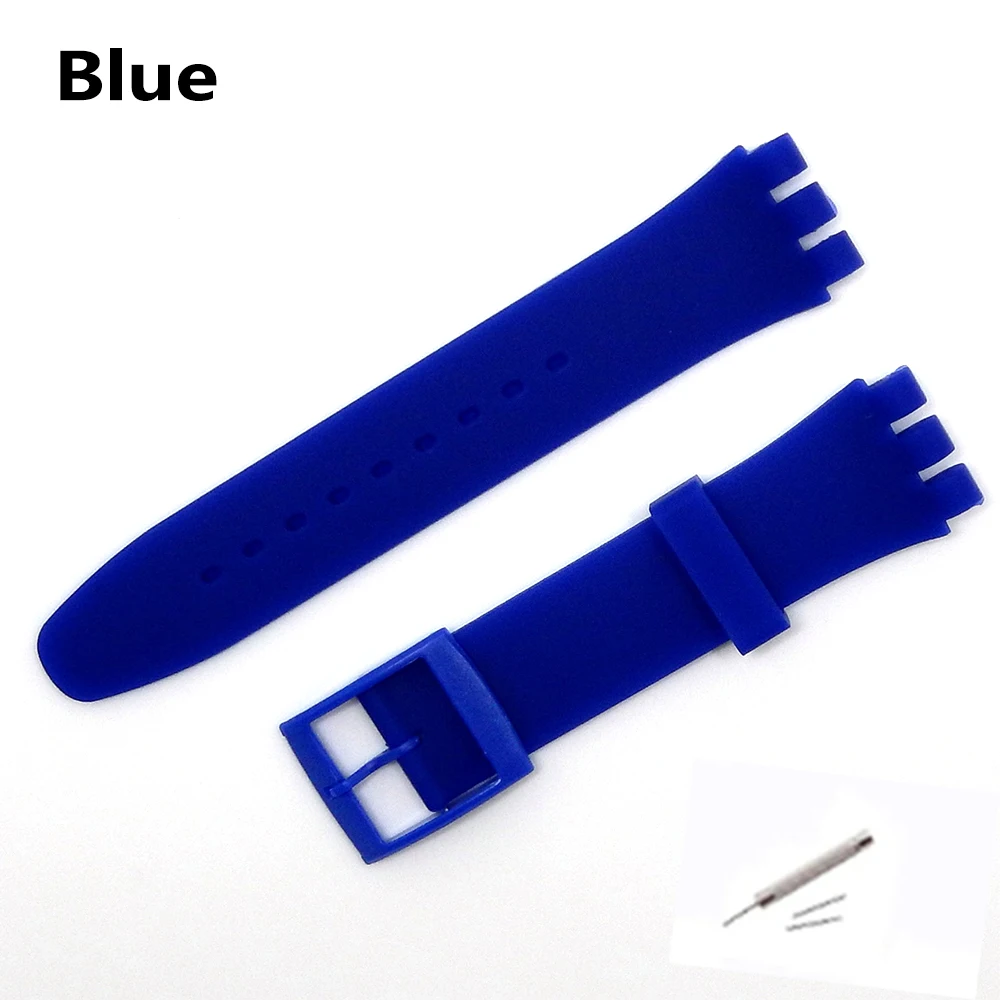 Universal Waterproof Sport Silicone Watch Strap - Soft Rubber Replacement Wristband