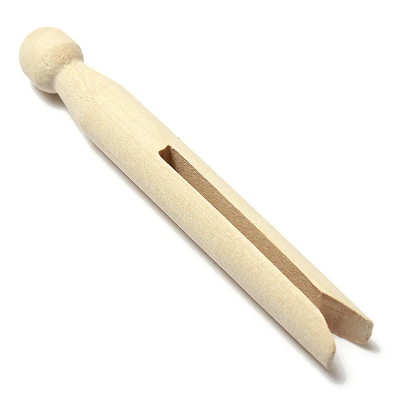 

10pcs/Set Wood Crafts 10CM Long Sewing Natural Wooden Clothes Pins Peg Doll Pins Clips Old Fashioned Pegs Doll Making Decor