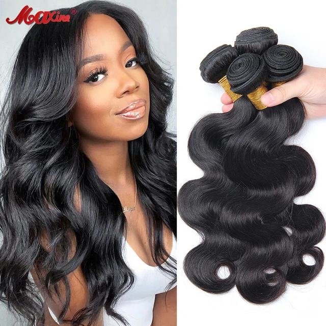 30 Inch Long Body Wave Bundles Human Hair Natural Black Body Wave Human  Hair Weave 3 Bundles Top Quality Sew In Hair Extensions - AliExpress