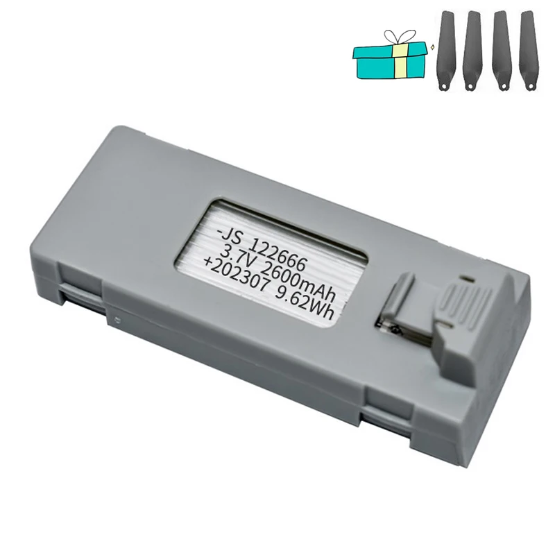 ตัวเลือกสินค้า แบตเตอรี่โดรน 3.7V 2600mAh สำหรับ E88 E88PRO E99 P1 P5PRO และอื่นๆ