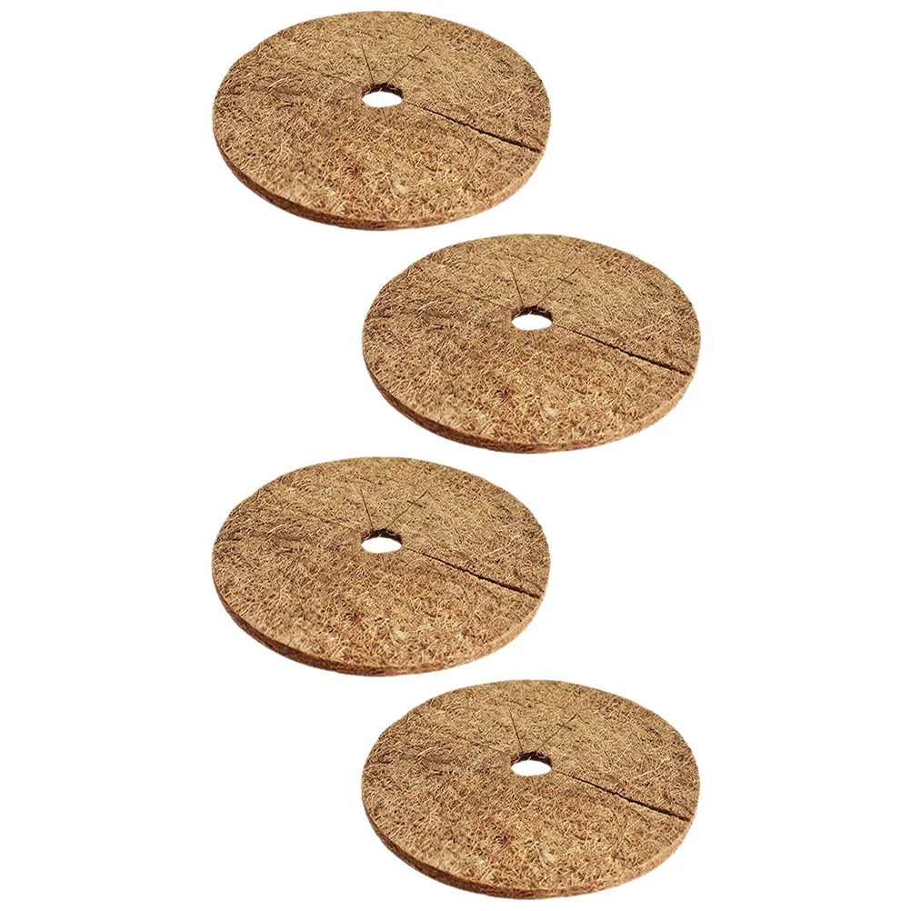 

4Pcs Fibers Mulch Rings Tree Mat Coir Tree Protection Tree Ring Mats Tree Disc Cover