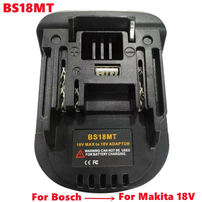 Adapter BS18MT/DM18M Converter For Bosch 18V Li-ion Battery for Makita/Milwaukee/Dewalt/Ryobi/Metabo/Worx Devon Tool Power Tool