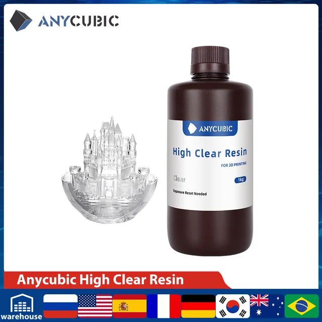 Anycubic 1kg Résine Photopolymère Liquide 405nm Résine Uv Pour Imprimante  Lcd 3d Matériel D'impression Pour Photon Mono 4k Etc. - Matériaux  D'impression 3d - AliExpress