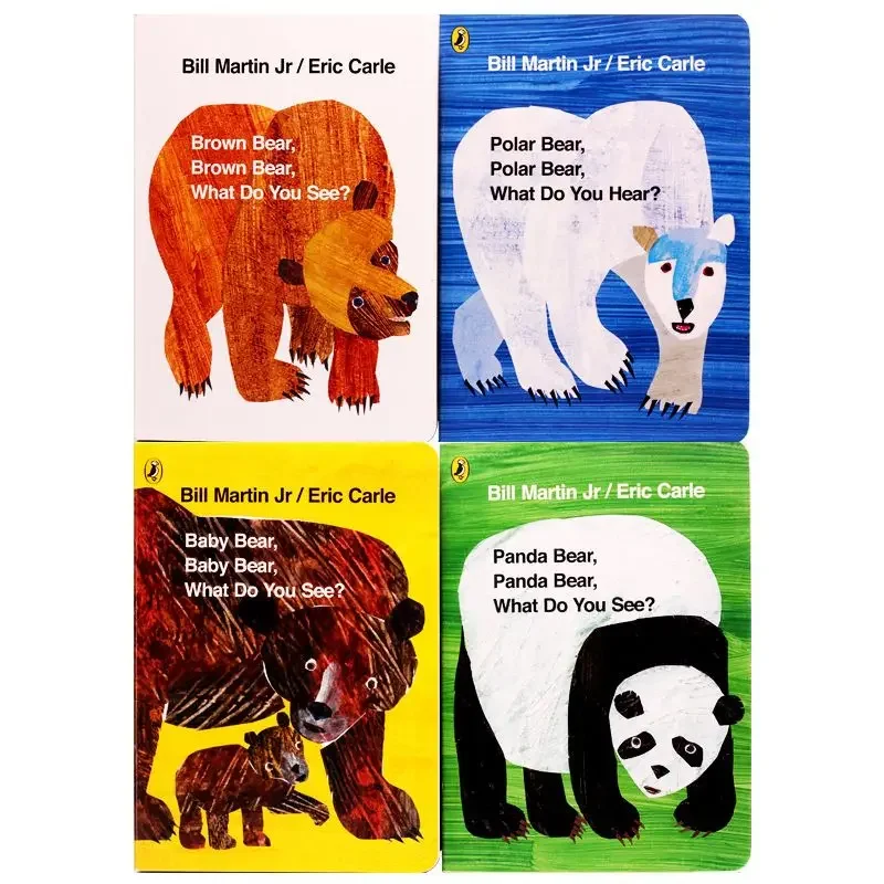English picture book 4 volumes Brown Bear Collection Eric