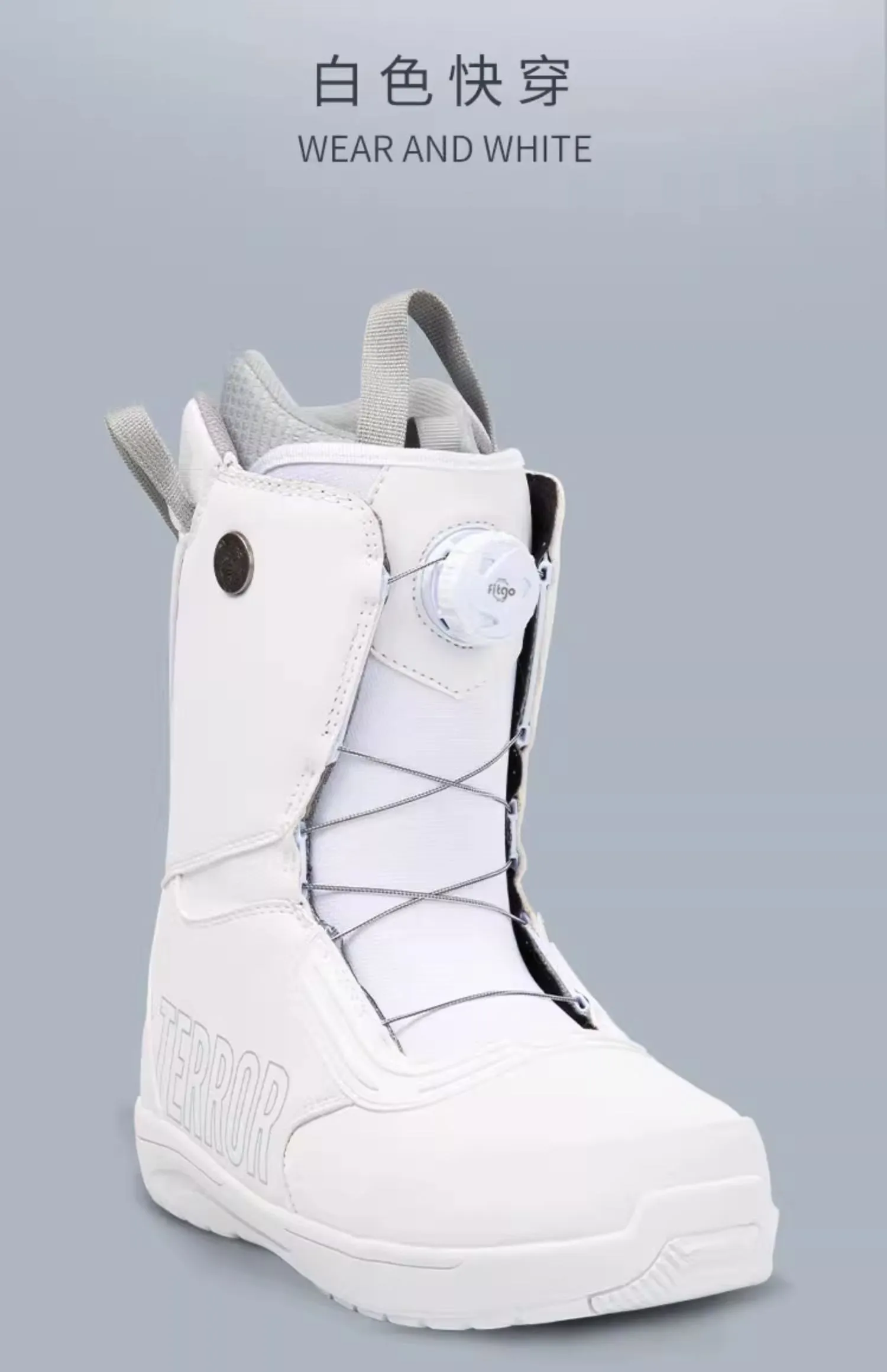 Quick-Snap Ski Boots TERROR SnowBoard Quick loop ski boots Women’s Carving Sliding Freestyle Snow Boots Men’s Ski Shoes