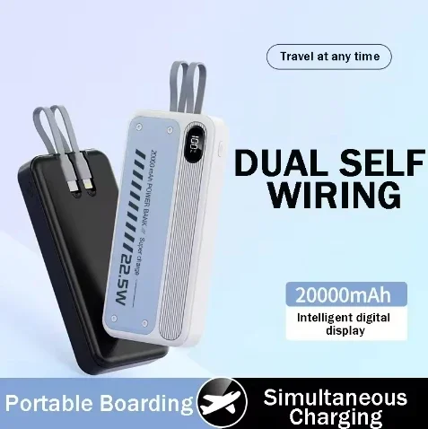 

Portable LED Display PowerBank 20000mah Power Bank PD 22.5W Super Fast Charging USB-C Output Power Banks