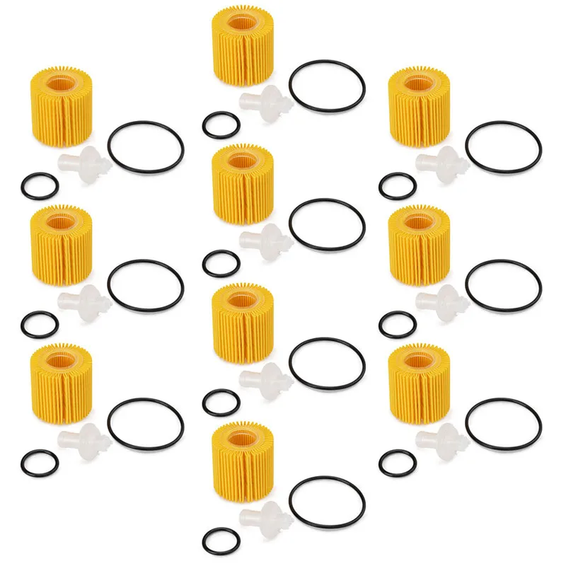 

10PCS Repair Kit For Toyota C-HR Corolla Matrix Prius For Scion iM xD For Lexus NX200 CT200H Car Oil Filter CH10358 04152-37010