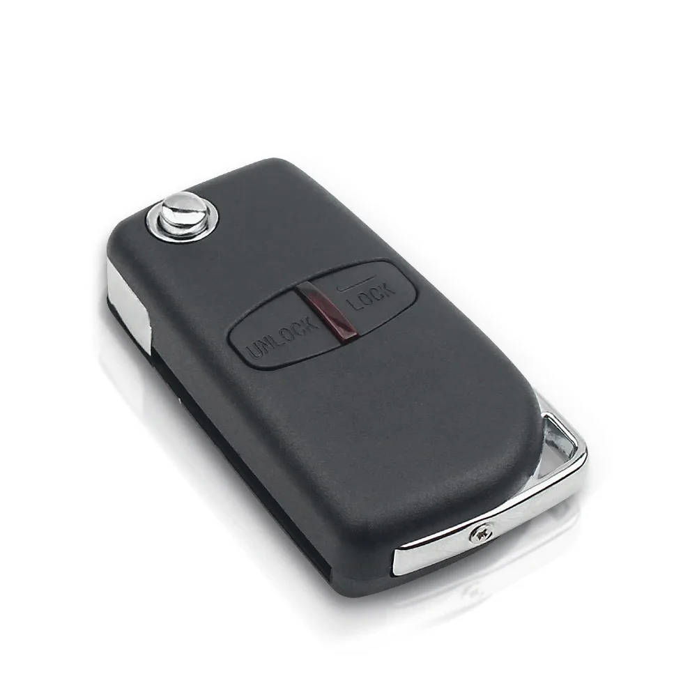 KEYYOU Modified Flip Key Case For Mitsubishi Pajero Sport Outlander Grandis ASX MIT11/MIT8 Blade 2/3 Button Remote Car Key Shell key case,car key shell,car remote key,car key,key shell