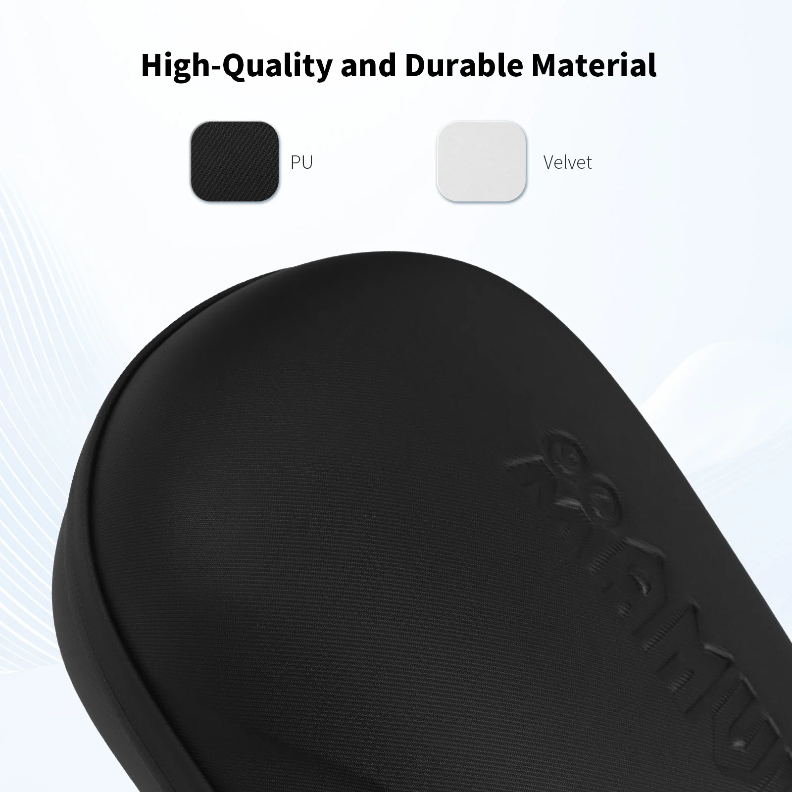 AMVR Portable Storage Bag for Meta Quest 3S /2 PICO 4 VR Headset PU Leather Hard Carrying Case for Meta Quest 3 Accessories