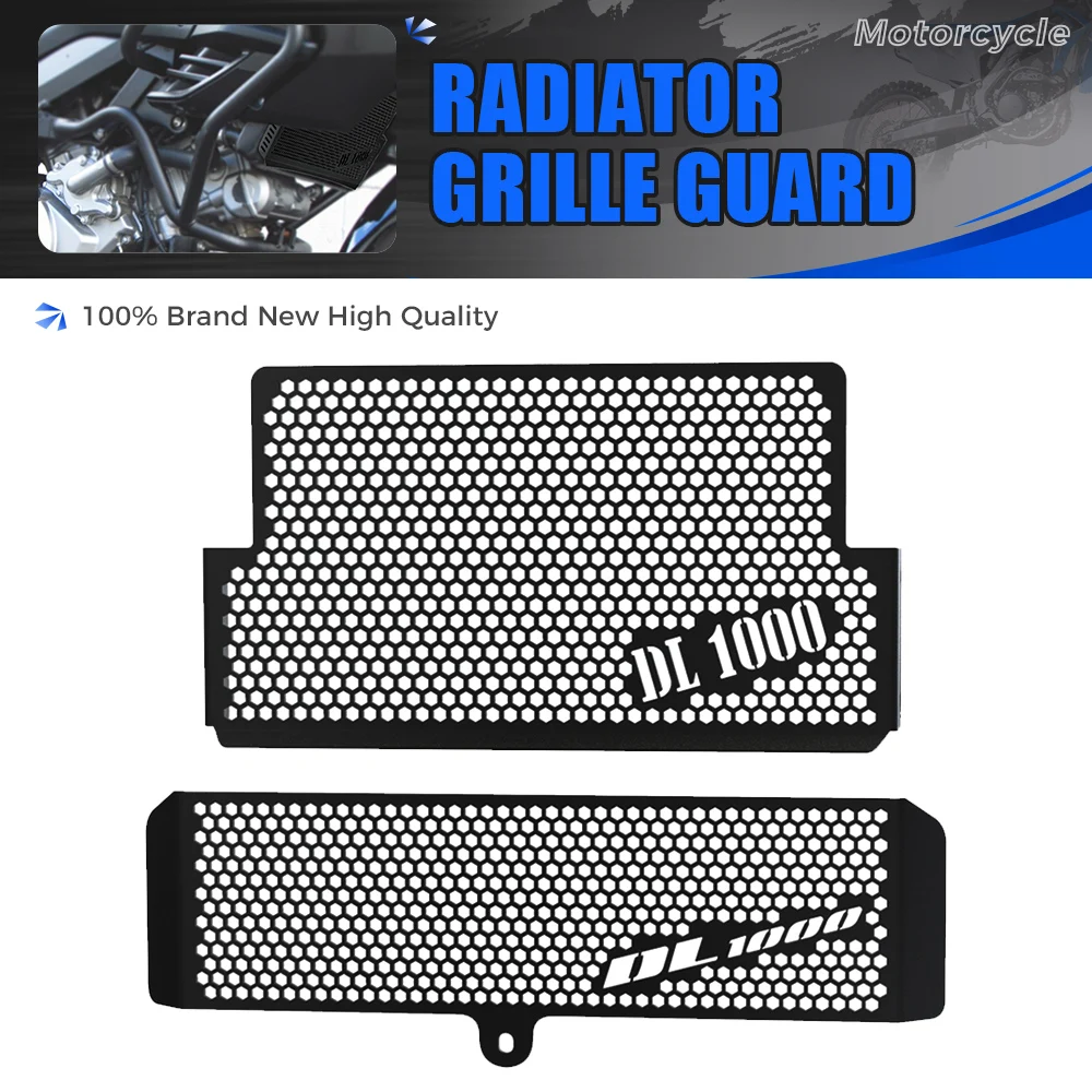 

For SUZUKI DL1000 V-Strom DL 1000 VStrom 1000 2004-2005-2006-2007 Radiator Grille Guard Protector Cover And Oil Cooler Guard Set