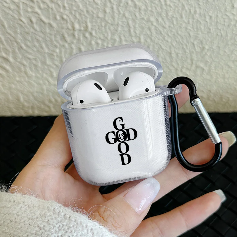 White Christian Quote Airpods Case Cover for Airpods 1 2 3 Pro