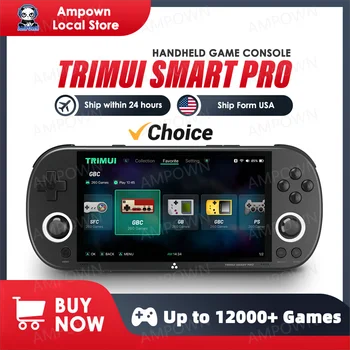 Trimui Smart Pro Handheld Game Console 4.96''IPS Screen Linux System Joystick er Giftem Joystick er Gift 1