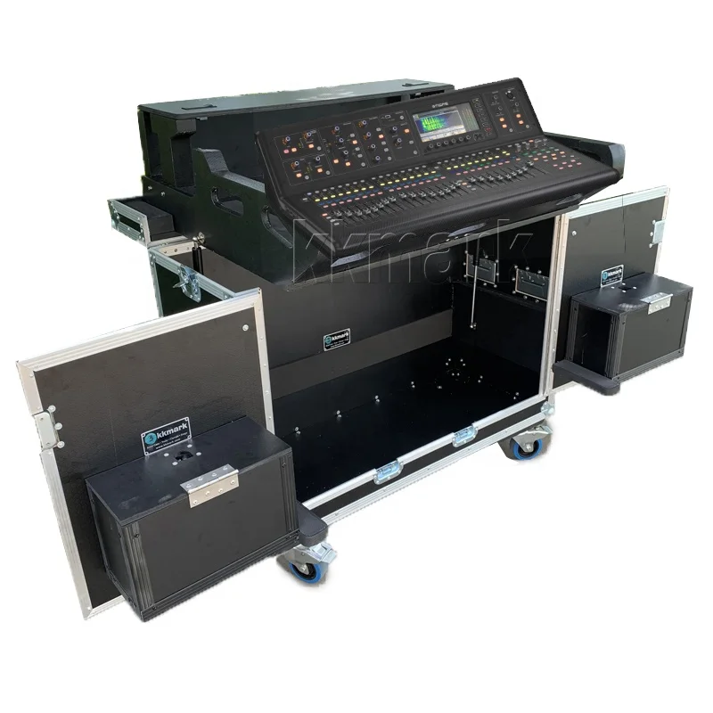 Console Mixer Dj Personalizzata Flip Flight Case Per Midas M32, Allen Health Sq6, Behringer X32