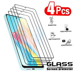 Premium 4 - Pack Tempered Glass Screen Protectors for oppo A73 5G (Black)