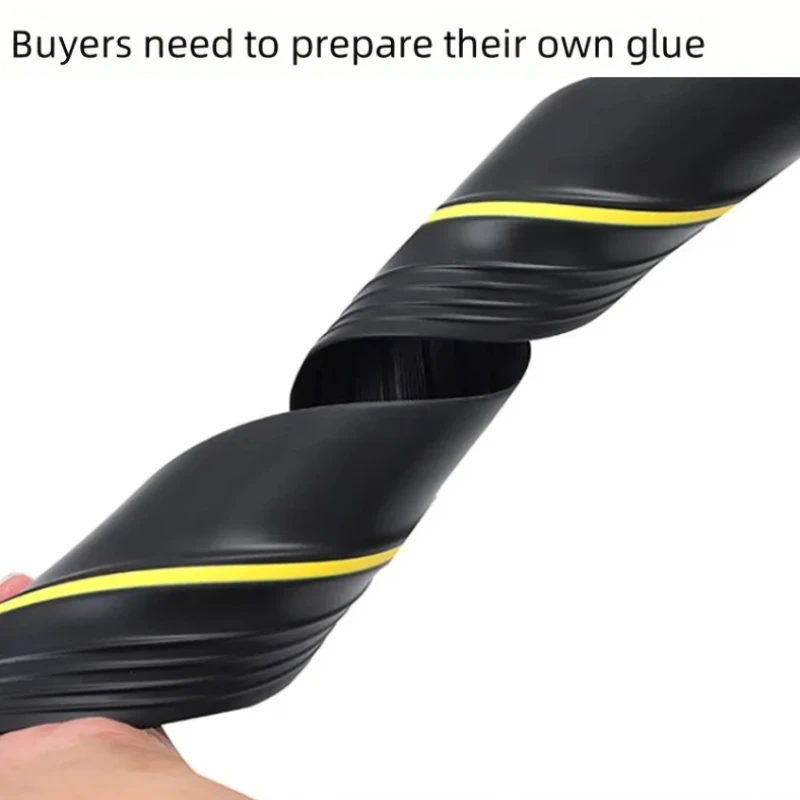 1/2/3/3.6M Universal Garage Door Threshold Seal Strip Garage Door Bottom Weatherproof DIY Weather Stripping (Non self-adhesive)