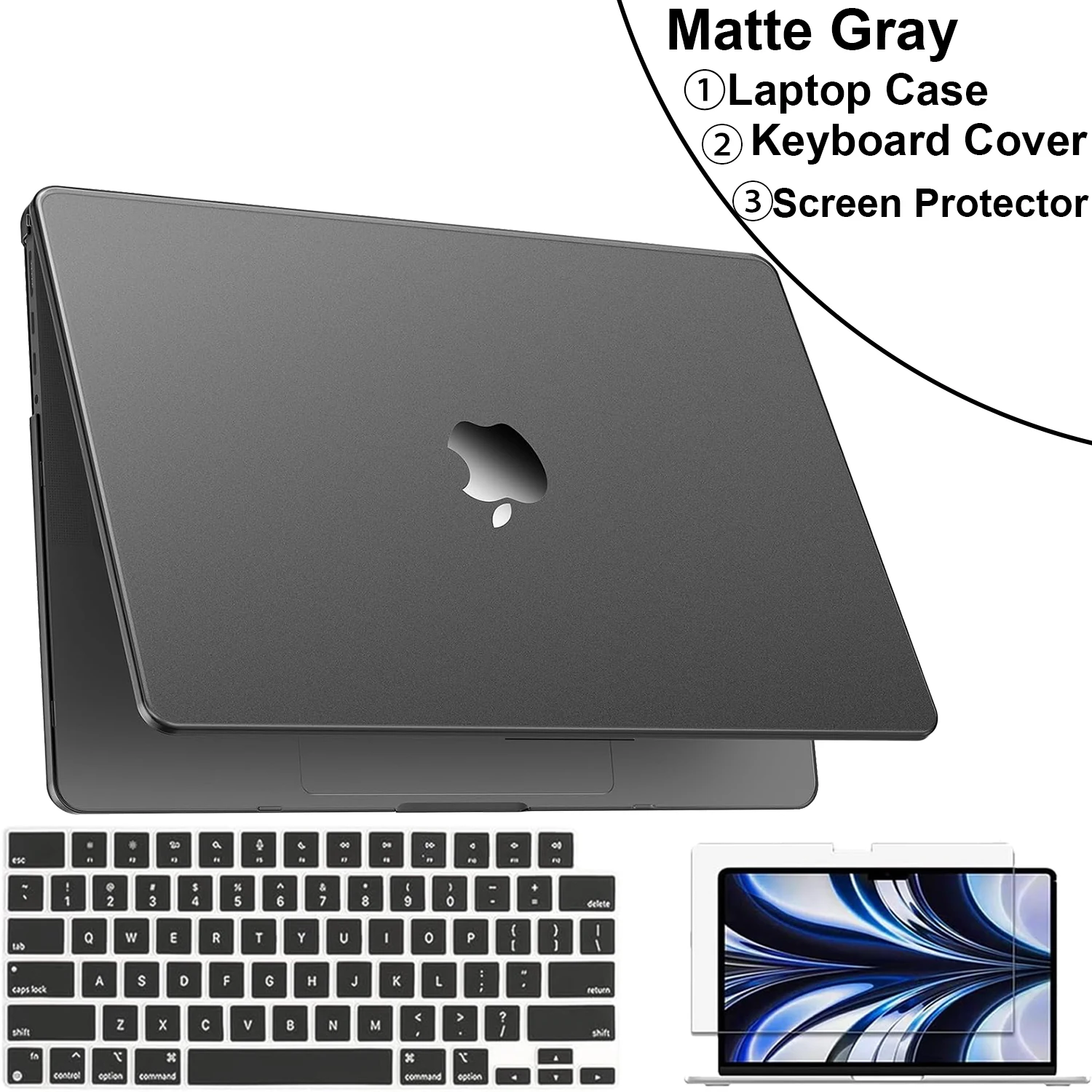 Sleek Matte Laptop Case for MacBook Air 13.6-inch