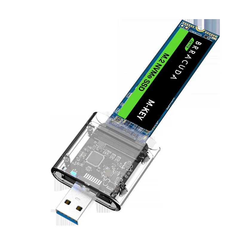 USB 3.1 SSD ܺ Ŭ Gen2 10Gbps ÷ ÷ NVMe M.2 PCIE M Ű B & M Ű  ϵ ũ Ȯ ڽ ȯ ̽