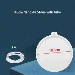 Aquarium Nano Air Stone Oxygen Aerator and Bubble Pump Accessory (10cm with tube)