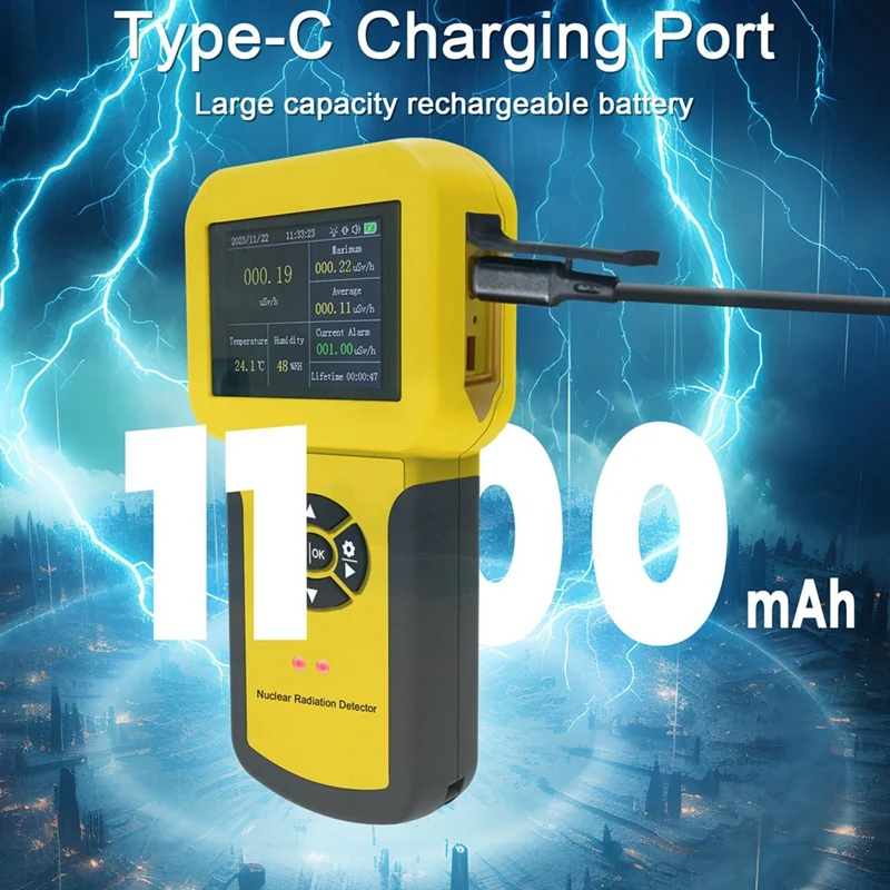 Professional Nuclear Radiation Detector Geiger Counter Radiation Detector &Beta; Y X-Ray Gamma,