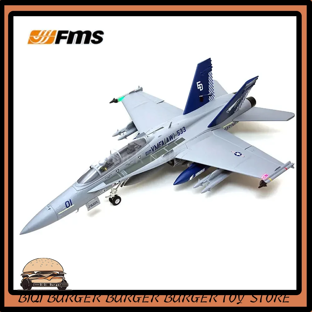 

FMS 80mm F-18 RC Airplane Hornet PNP Ducted Fan F18 EDF Jet 6CH With Flaps Retracts 6S Aircraft Avion EPO Foam Collection Gifts