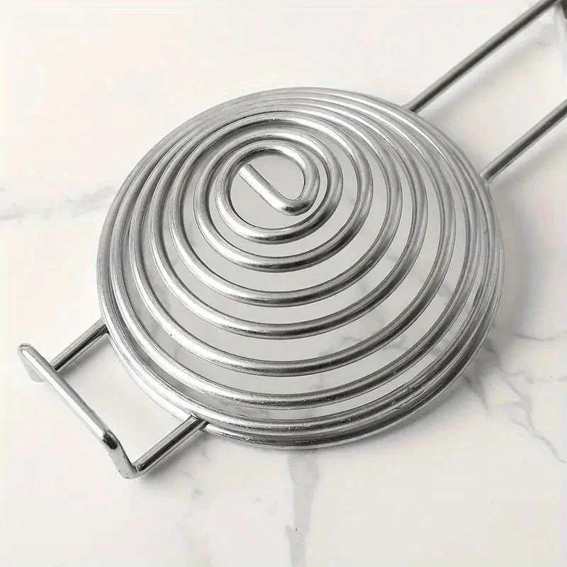 Spiral Stainless Steel Egg White Separator Portable Egg Yolk Remover Divider with Long Handle Tools for Kitchen Supplies