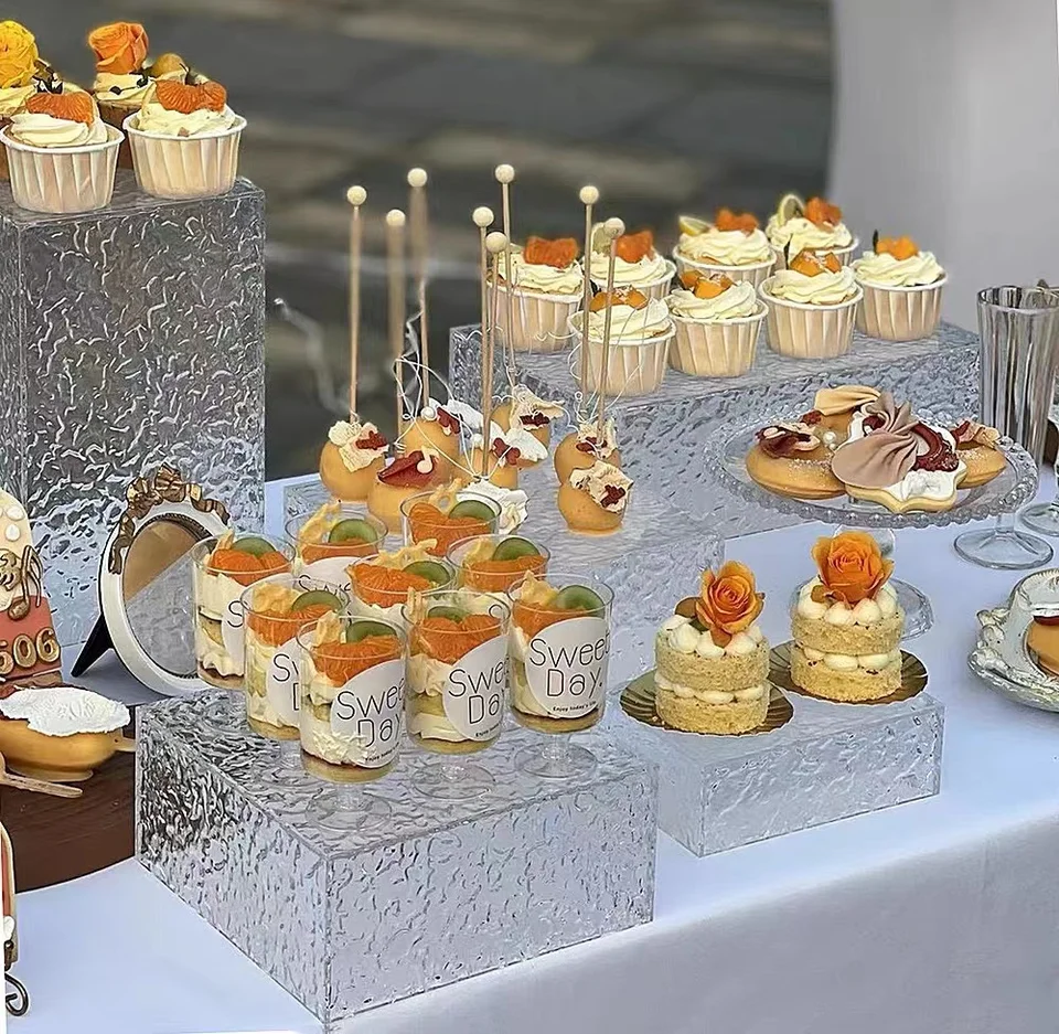 6 Acryl Ständer Für Buffet - Stapelbar, Verschiedene Größen