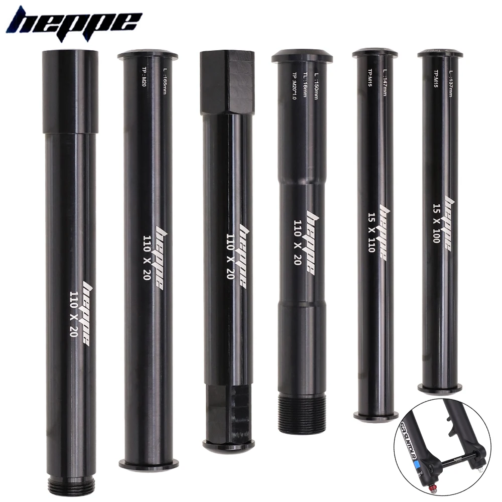 HEPPE Bike Thru Axle Front Fork Thru Axle 15x100/110 20x110 for SR